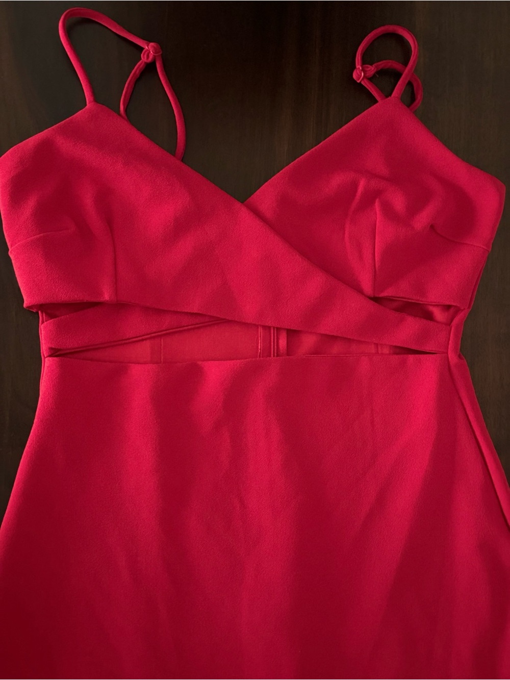 Lulu's Red bodycon Midi Dress - Picture 2 of 4